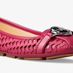 Michael Kors Fuchsia Woven Flats